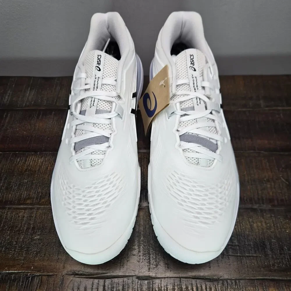 NEW ASICS Gel Resolution X Mens Size 13 Court Shoes White Black 1041A481